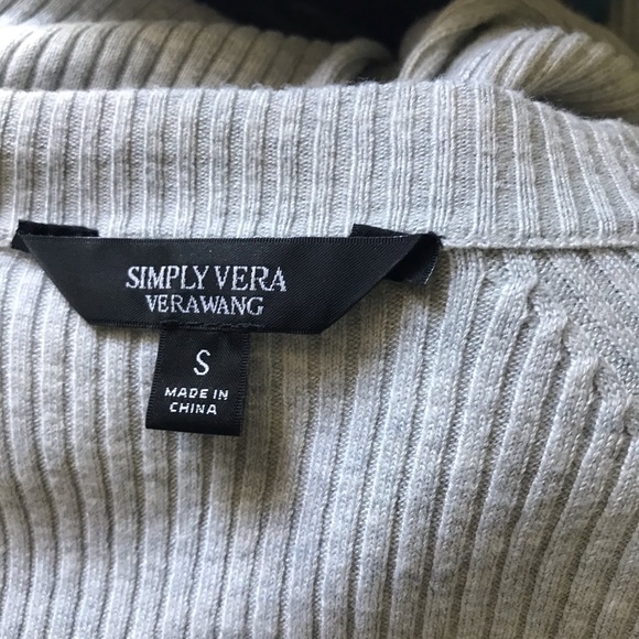Simply Vera Wang tie sweater - Picture 4 of 6